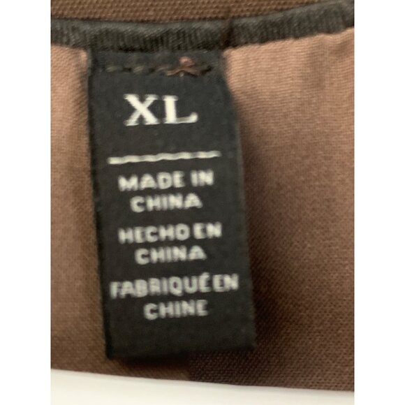 White House Black Market Women's Brown Long Coat XL EUC Button Lined 7246 - Picture 5 of 12